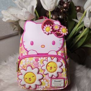 Loungefly Sanrio Hello Kitty Floral Cosplay Womens Double Strap Shoulder…